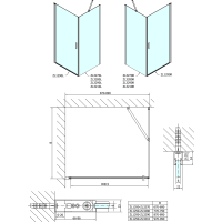 Polysan ZOOM čtvercový sprchový kout 900x900mm L/P varianta ZL1290ZL3290