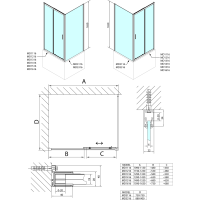 Polysan DEEP obdélníkový sprchový kout 1200x900mm L/P varianta, čiré sklo MD1216MD3316