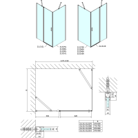 Polysan ZOOM obdélníkový sprchový kout 1200x900mm L/P varianta ZL1312ZL3290