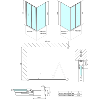 Polysan DEEP obdélníkový sprchový kout 1000x750mm L/P varianta, čiré sklo MD1910MD3116
