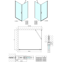 Polysan ZOOM obdélníkový sprchový kout 800x900mm L/P varianta ZL1280ZL3290