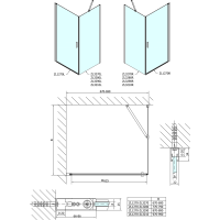 Polysan ZOOM čtvercový sprchový kout 700x700mm L/P varianta ZL1270ZL3270