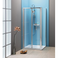Polysan EASY obdélníkový sprchový kout 900x800mm, skládací dveře, L/P varianta, čiré sklo EL1990EL3215