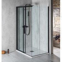 Polysan ALTIS BLACK obdélníkový sprchový kout 1300x800 mm, L/P varianta AL4012BAL5912B