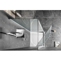 Gelco SIGMA SIMPLY obdélníkový sprchový kout pivot dveře 900x700mm L/P varianta, Brick sklo GS3899GS4370