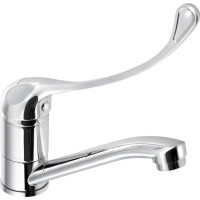 AQUALINE 35 umyvadlová baterie s otočnou hubicí, lékařská páka, chrom 54196