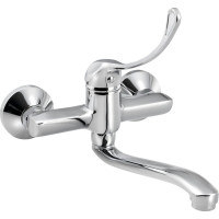 Bruckner BARON nástěnná baterie, lékařská páka, chrom 612.014.1
