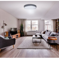 Solight LED osvětlení s dálkovým ovladačem Grey, 60W, 4200lm, 49cm, změna chromatičnosti, stmívatelné