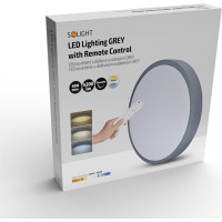 Solight LED osvětlení s dálkovým ovladačem Grey, 60W, 4200lm, 49cm, změna chromatičnosti, stmívatelné