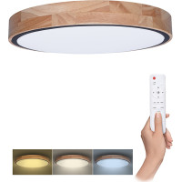 Solight LED osvětlení s dálkovým ovladačem Iron Oak, 48W, 3360lm, 40cm, změna chromatičnosti, stmívatelné