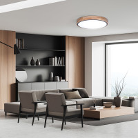 Solight LED osvětlení s dálkovým ovladačem Iron Oak, 48W, 3360lm, 40cm, změna chromatičnosti, stmívatelné
