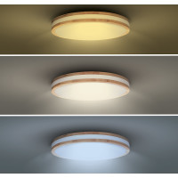 Solight LED osvětlení s dálkovým ovladačem Woody, 60W, 4200lm, 50cm, změna chromatičnosti, stmívatelné