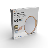 Solight LED osvětlení s dálkovým ovladačem Woody, 60W, 4200lm, 50cm, změna chromatičnosti, stmívatelné