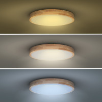 Solight LED osvětlení s dálkovým ovladačem Solid Oak, 48W, 3360lm, 39cm, změna chromatičnosti, stmívatelné