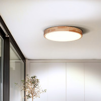 Solight LED osvětlení s dálkovým ovladačem Solid Oak, 48W, 3360lm, 39cm, změna chromatičnosti, stmívatelné