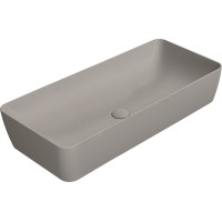 GSI NUBES keramické umyvadlo na desku 80x40cm, tortora mat 904005