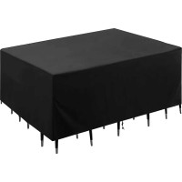 Ochranný voděodolný obal na zahradní nábytek DANTE 160x200x90 cm - černý