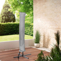 Ochranný obal na zahradní slunečník FLINT 20/25x135 cm - šedý