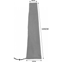 Ochranný obal na zahradní slunečník FLINT 20/25x135 cm - šedý