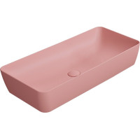 GSI NUBES keramické umyvadlo na desku 80x40cm, blush mat 904024