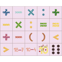 Dino Dřevěné kostky Čísla 20 ks