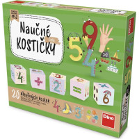 Dino Dřevěné kostky Čísla 20 ks