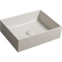 Sapho FORMIGO betonové umyvadlo na desku, 47, 5x36, 5cm, písková FG114