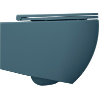 Isvea INFINITY závěsná WC mísa, Rimless, 36, 5x53cm, zelená petrol 10NF02004-2P