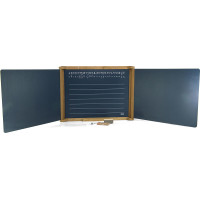 Jeujura Dřevěná trojkřídlá multifunkční tabule 156x43 cm s příslušenstvím