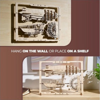 Ugears 2.5D dřevěné mechanické puzzle vzducholoď Zeppelin