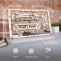 Ugears 2.5D dřevěné mechanické puzzle Steam Express