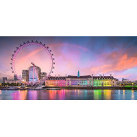 RAVENSBURGER Panoramatické puzzle Barevný Londýn 2000 dílků