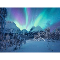 RAVENSBURGER Puzzle Když polární záře tančí 1500 dílků