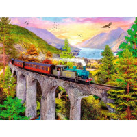 RAVENSBURGER Puzzle Podzimní jízda vlakem 1500 dílků