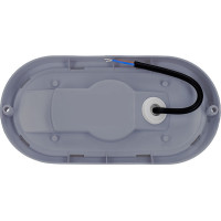 Solight LED venkovní osvětlení oválné, 13W, 910lm, 4000K, IP54, 21cm, šedá barva