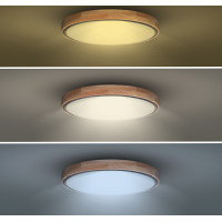Solight LED osvětlení s dálkovým ovladačem Iron Oak, 48W, 3360lm, 40cm, změna chromatičnosti, stmívatelné