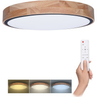 Solight LED osvětlení s dálkovým ovladačem Iron Oak, 60W, 4200lm, 51cm, změna chromatičnosti, stmívatelné