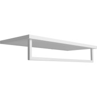 Sapho SKA polička na ručníky s hrazdou 600x250mm, bílá mat SKA385W