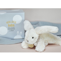 Doudou Dárková sada - Plyšový králíček béžový 16 cm