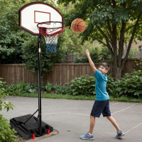 Výškově nastavitelný basketbalový koš JAMES 3,5 m