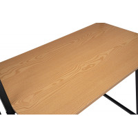 Loftový psací stůl ARVIKA MODERN PINE - černý/dekor borovice