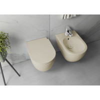 Isvea INFINITY závěsná WC mísa, Rimless, 36, 5x53cm, ivory 10NF02004-2K