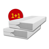 Pěnová matrace ECONOMY 1+1 (sada 2 ks) - 200x90x10 cm - PUR pěna T2230