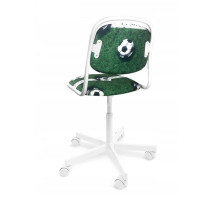Dětská otočná židle ELF Fotbal - zelená