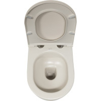 Isvea INFINITY závěsná WC mísa, Rimless, 36, 5x53cm, ivory 10NF02004-2K