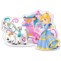 CASTORLAND Puzzle Kočár pro princeznu MAXI 12 dílků