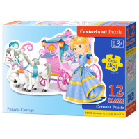 CASTORLAND Puzzle Kočár pro princeznu MAXI 12 dílků