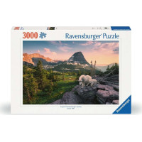RAVENSBURGER Puzzle Alpská koza s mládětem 3000 dílků