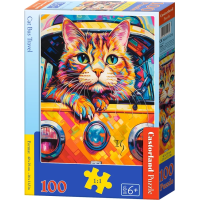CASTORLAND Puzzle Kočka na cestách autobusem 100 dílků