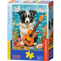 CASTORLAND Puzzle Kolie, kytara a moře 100 dílků